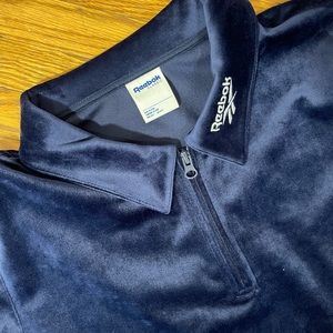 Reebok Classics velour polo shirt XL